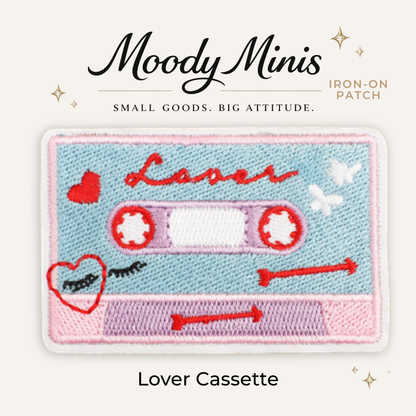 Lover Cassette Embroidered Patch - RTS