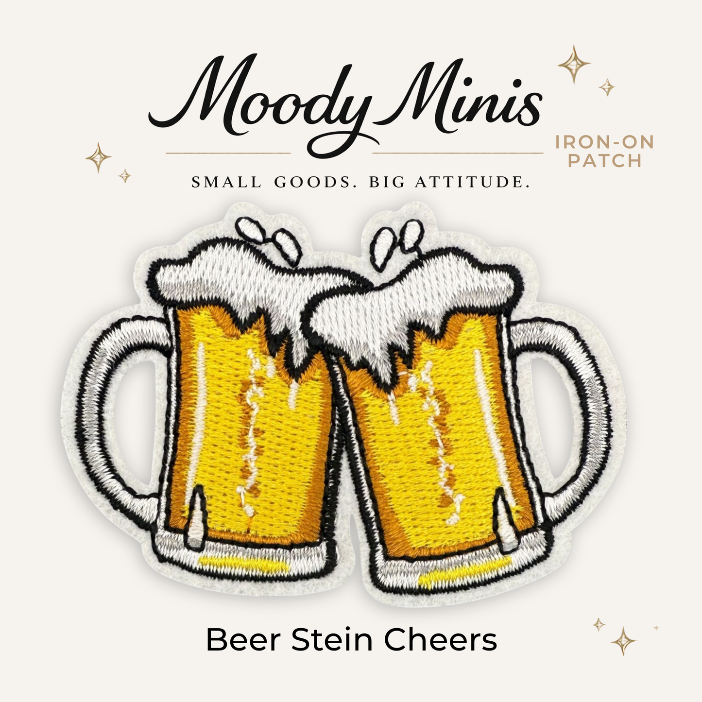 Beer Stein Cheers Embroidered Patch