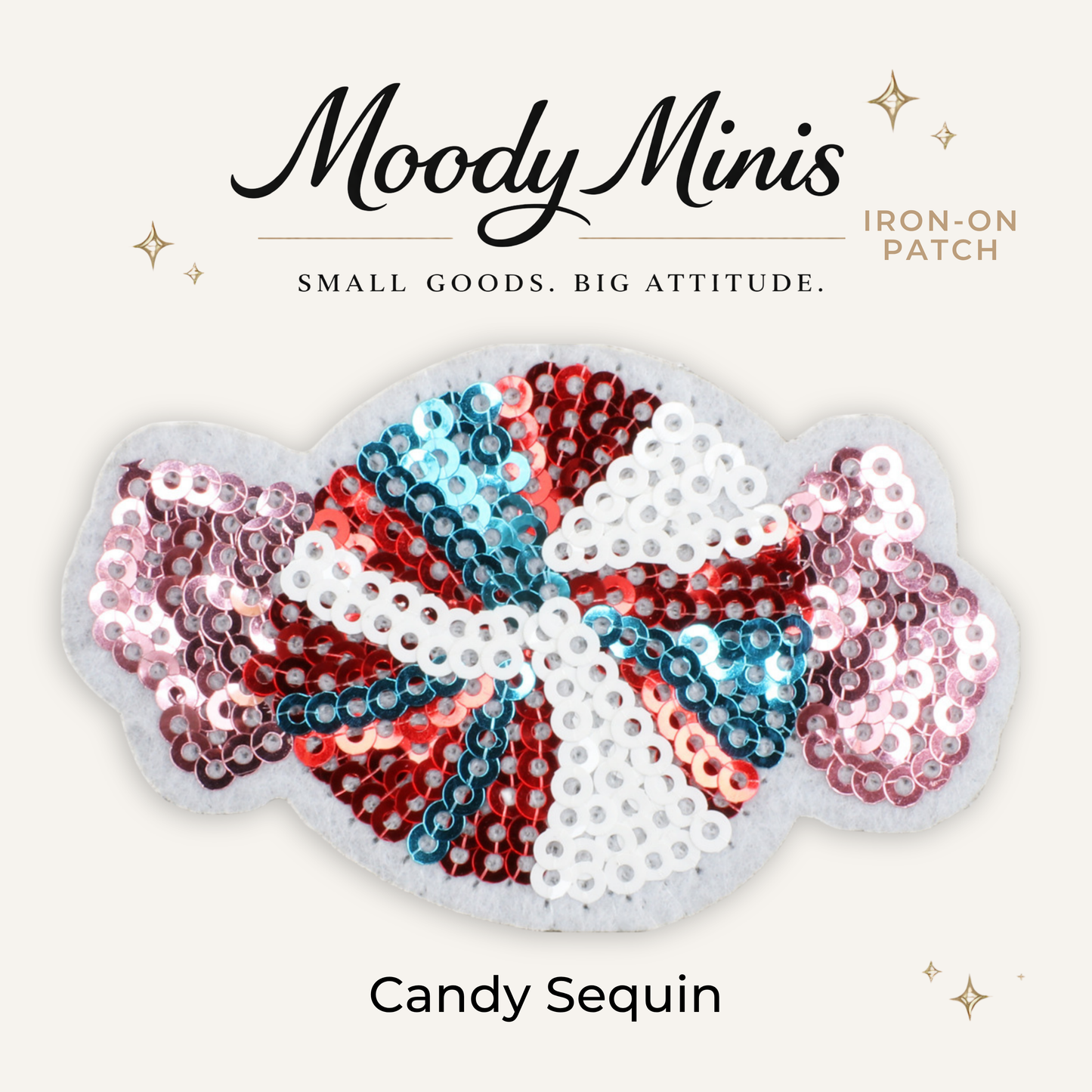 Candy Sequin Embroidered Patch- RTS