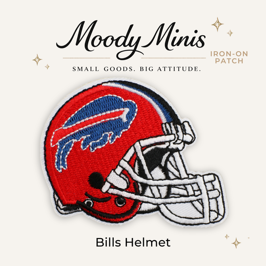 Bills Helmet Embroidered Patch- RTS
