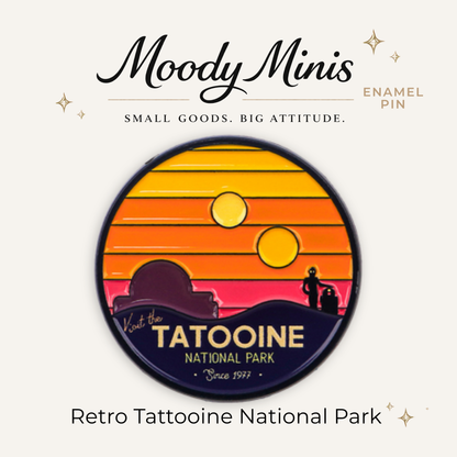 Retro Tatooine National Park Enamel Pin
