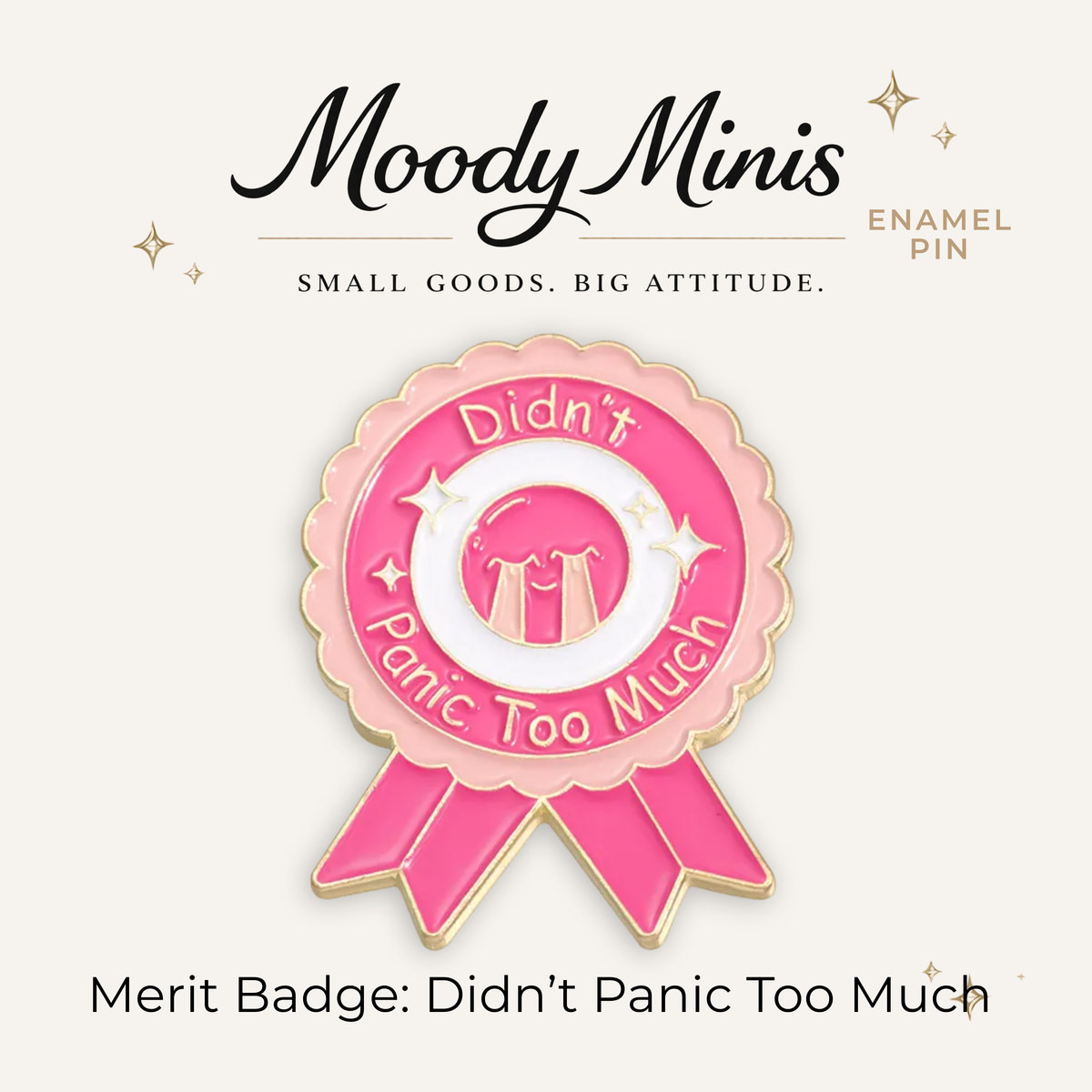 Merit Badge: Didn't Panic Too Much Enamel Pin