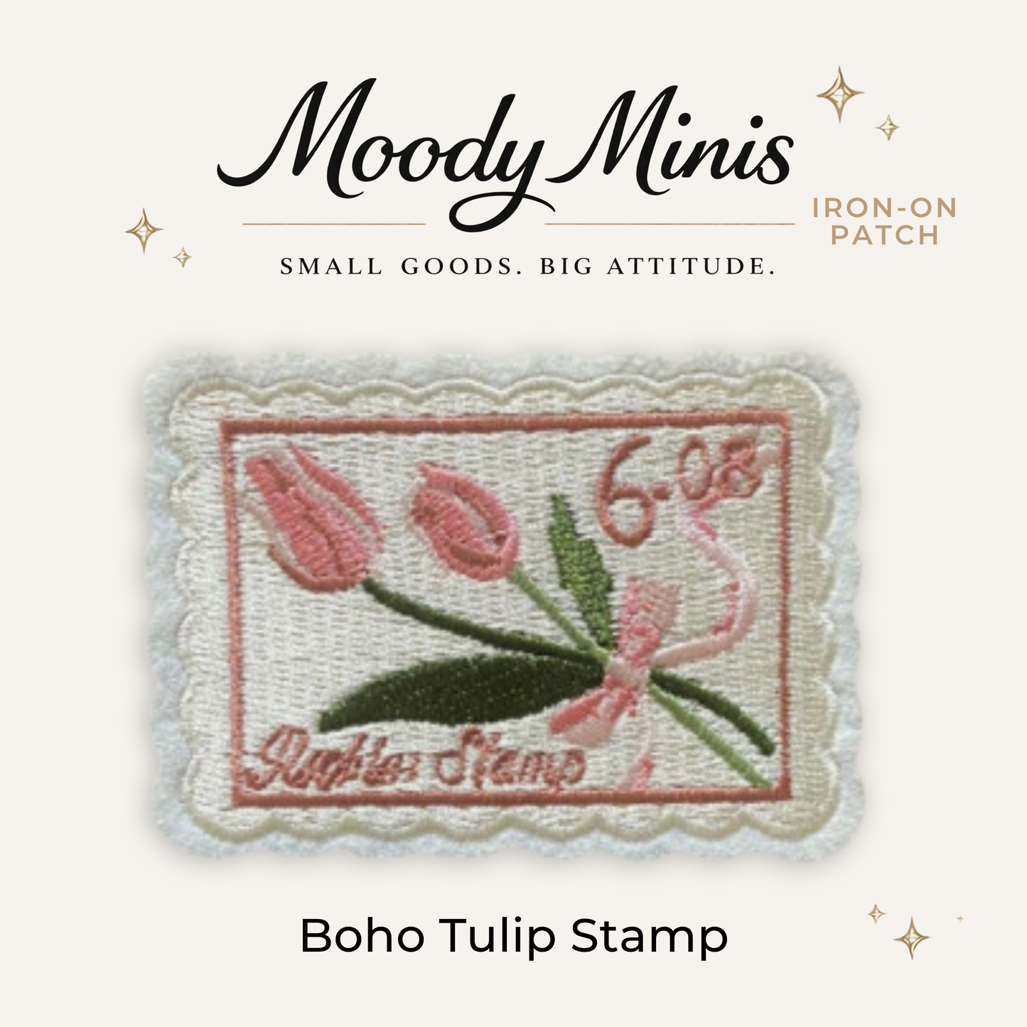 Tulip Stamp Embroidered Patch- RTS