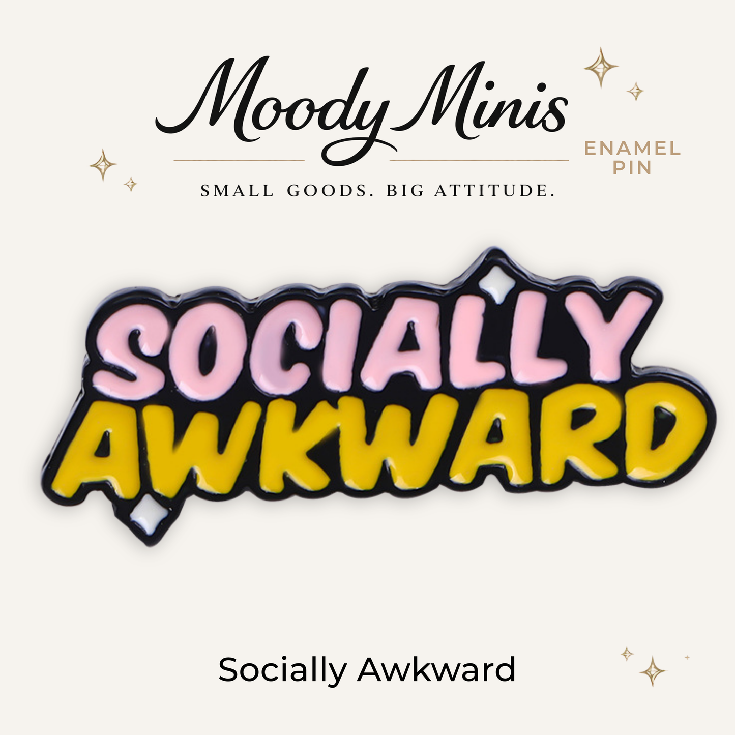 Socially Awkward Enamel Pin