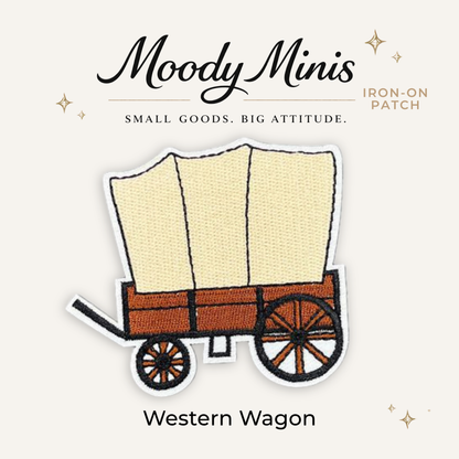 Western Wagon Embroidered Patch
