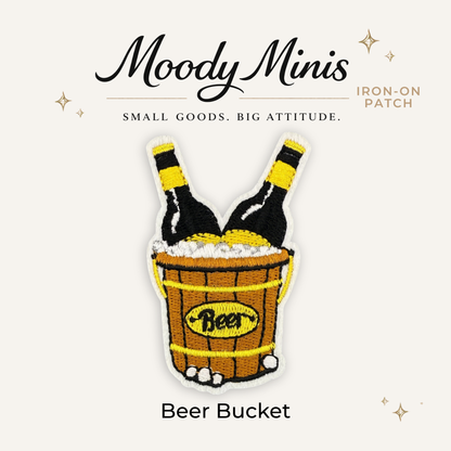Beer Bucket Embroidered Patch