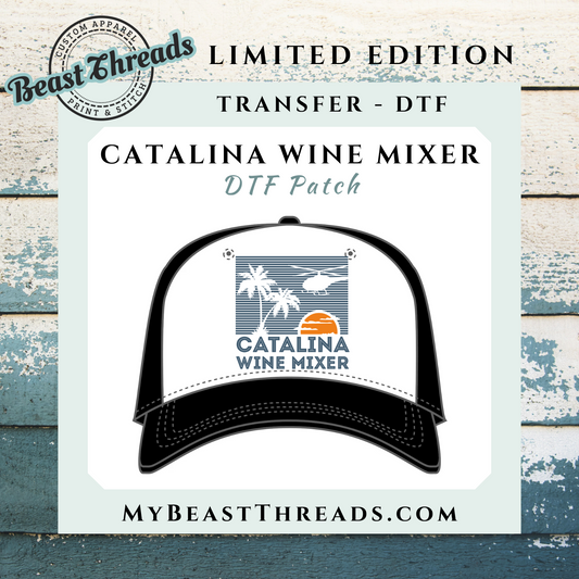 Catalina Wine Mixer DTF Patch - RTS/MTO