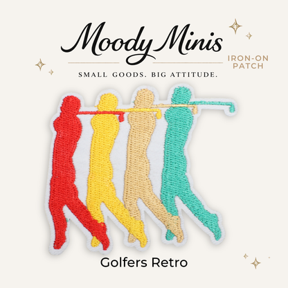 Golfers Retro Embroidered Patch