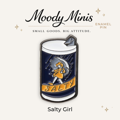 Salty Girl Enamel Pin