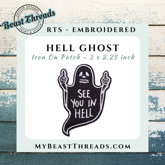 Hell Ghost Embroidered Patch