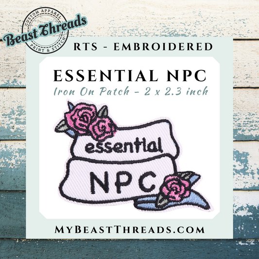 Essential NPC Embroidered Patch- RTS
