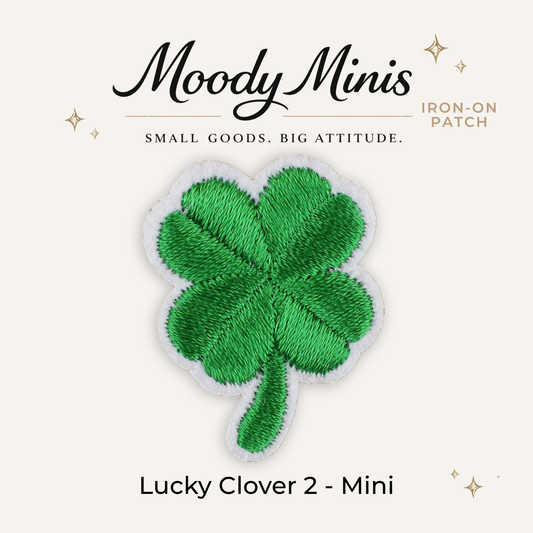 Lucky Clover 2 Embroidered Patch- RTS