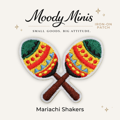 Mariachi Shakers Embroidered Patch