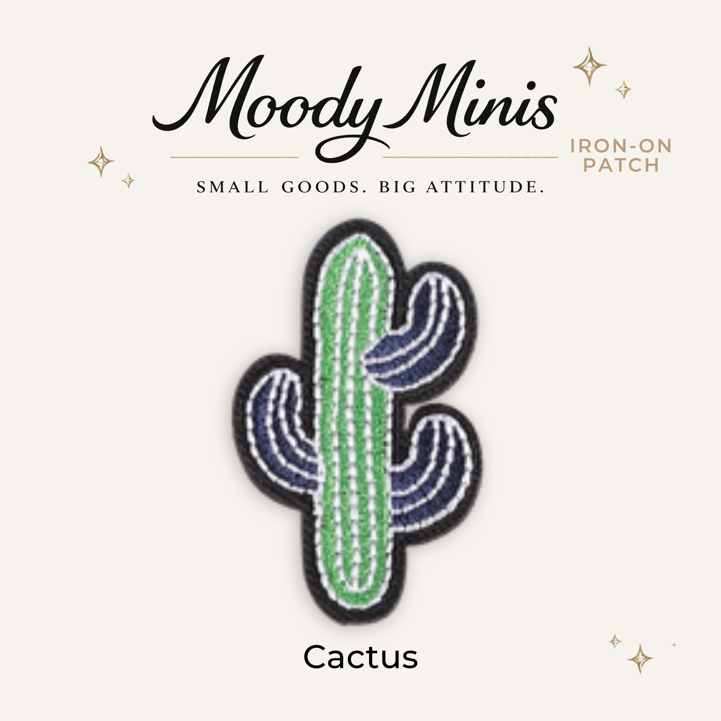 Cactus Embroidered Patch- RTS