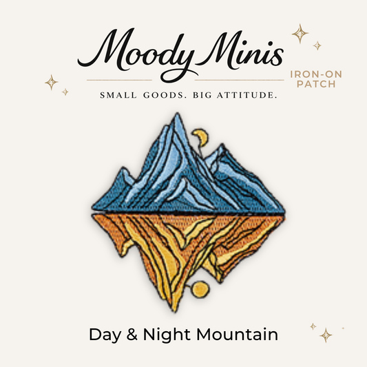 Day & Night Mountain Embroidered Patch - RTS