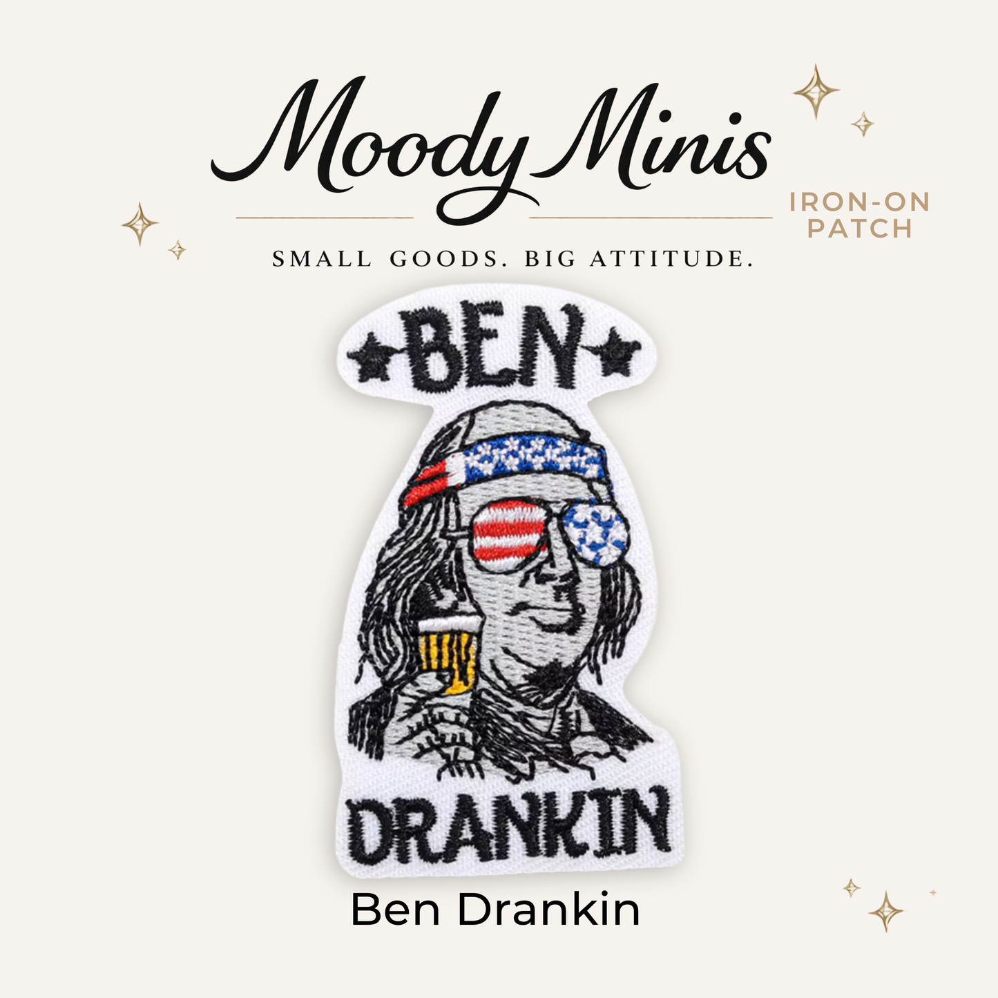 Ben Drankin USA 250 Embroidered Patch