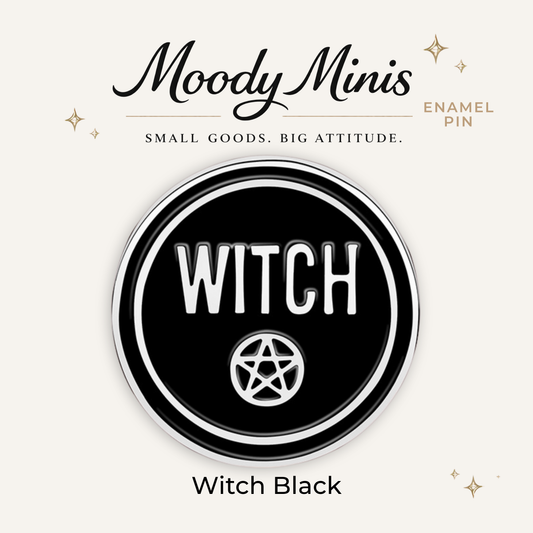 Witch Black Enamel Pin