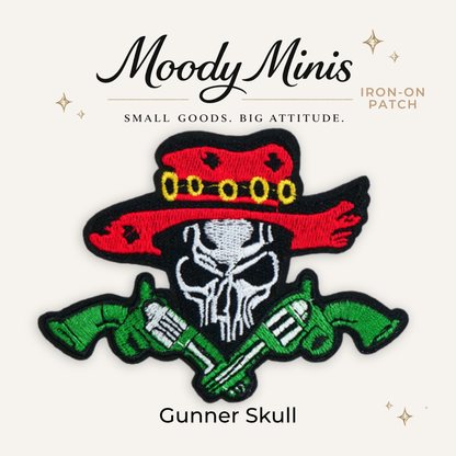 Gunner Skull Embroidered Patch