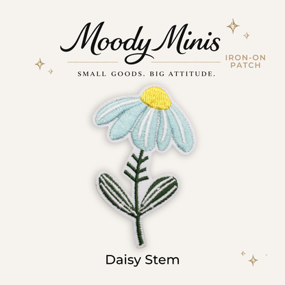 Daisy Stem Embroidered Patch- RTS