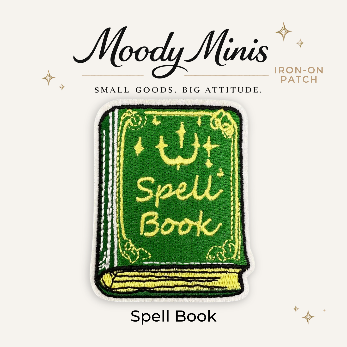 Spell Book Embroidered Patch