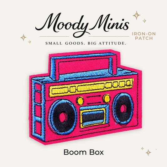 Boom Box Embroidered Patch- RTS