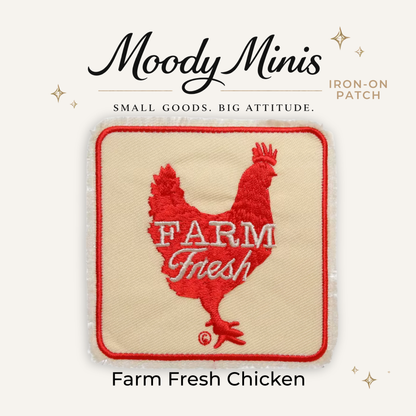 Farm Fresh Chicken Embroidered Patch