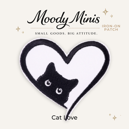 Cat Love Embroidered Patch - RTS