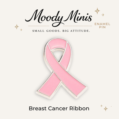 Breast Cancer Ribbon Enamel Pin