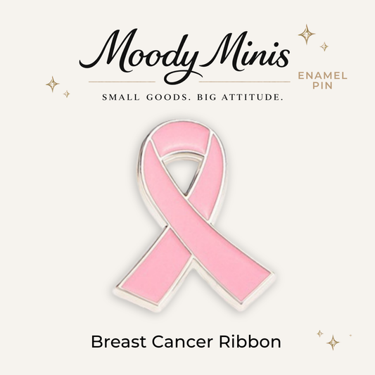 Breast Cancer Ribbon Enamel Pin