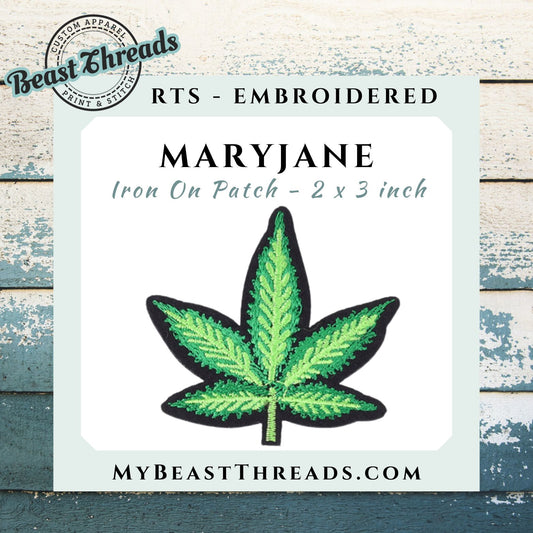 MaryJane Embroidered Patch- RTS