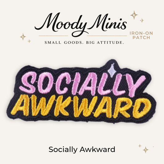 Socially Awkward Embroidered Patch