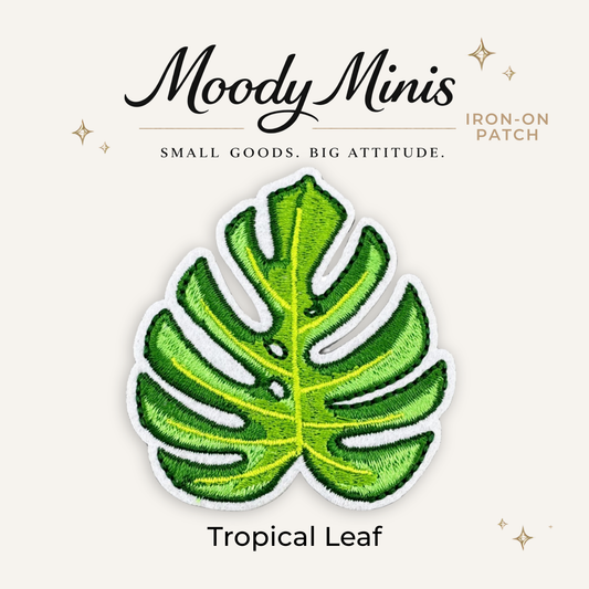 Tropical Leaf Embroidered Patch