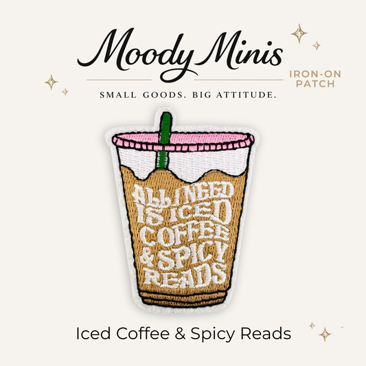 Iced Coffee & Spice Reads Embroidered Patch