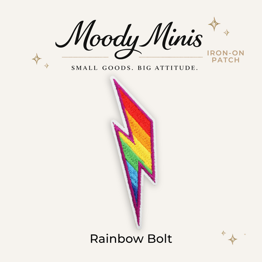 Rainbow Bolt Embroidered Patch