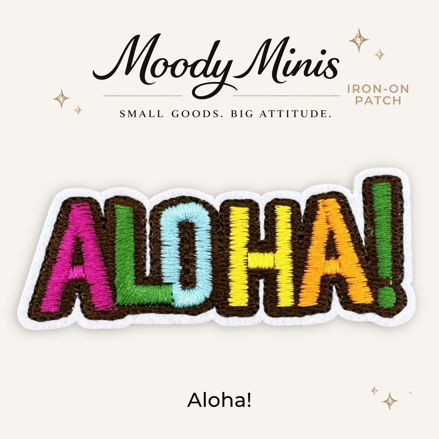 Aloha! Embroidered Patch
