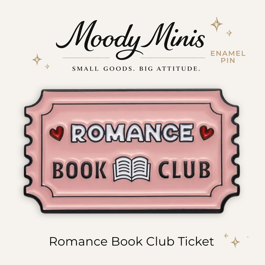 Romance Book Club Ticket Enamel Pin