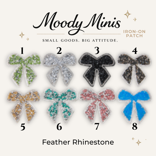 Bow Rhinestone Patch- RTS