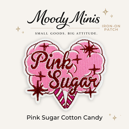 Pink Sugar Cotton Candy Embroidered Patch