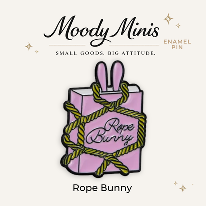 Rope Bunny Enamel Pin