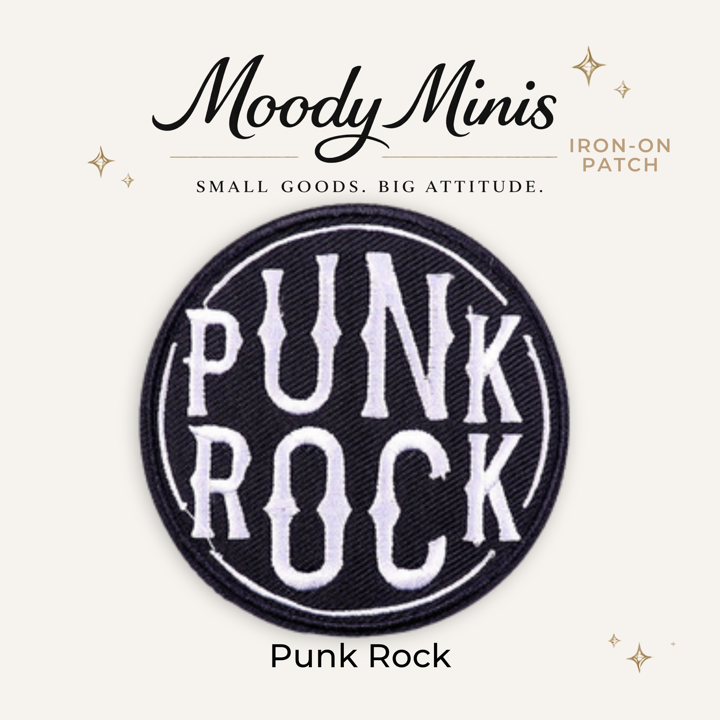 Punk Rock Embroidered Patch - RTS