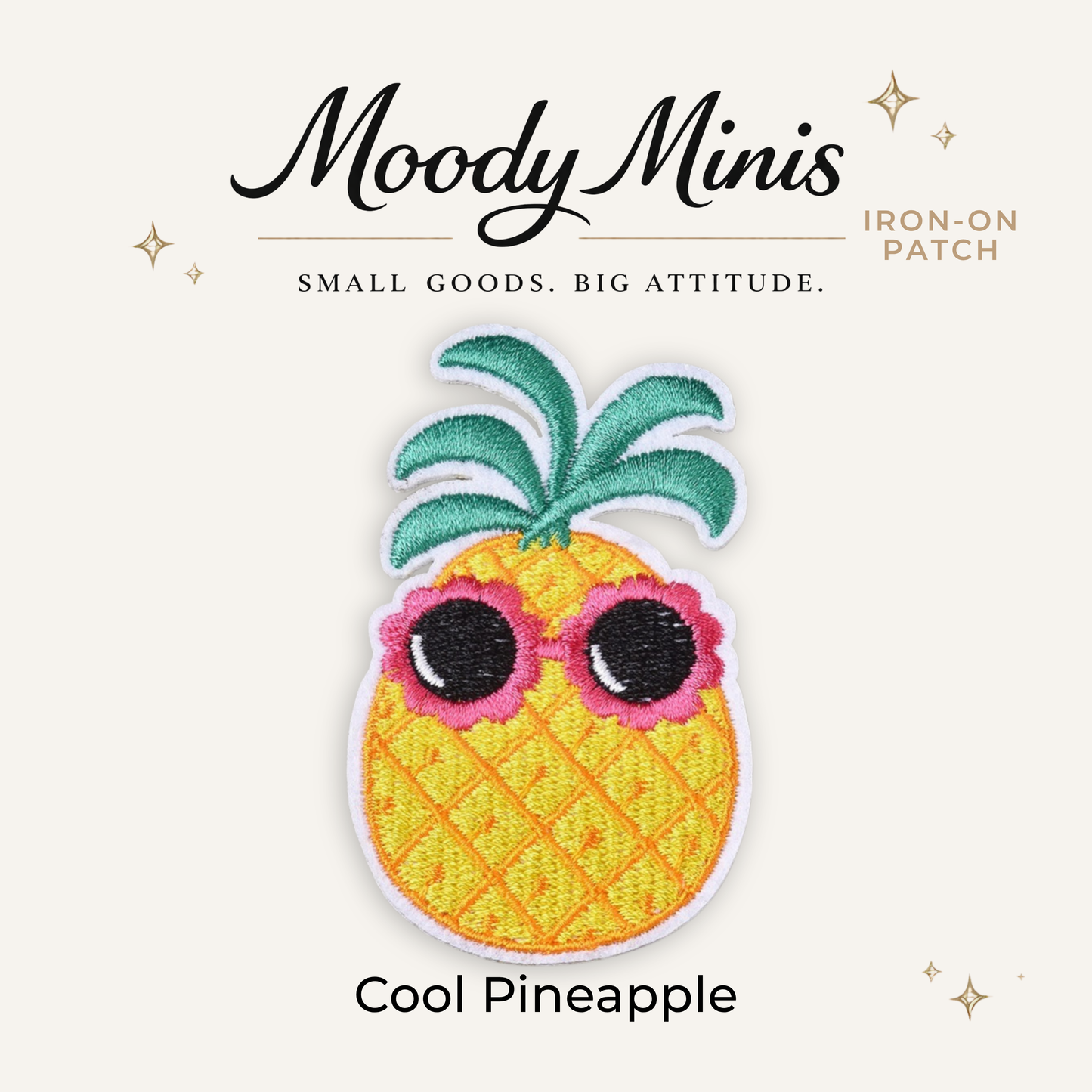 Cool Pineapple Embroidered Patch