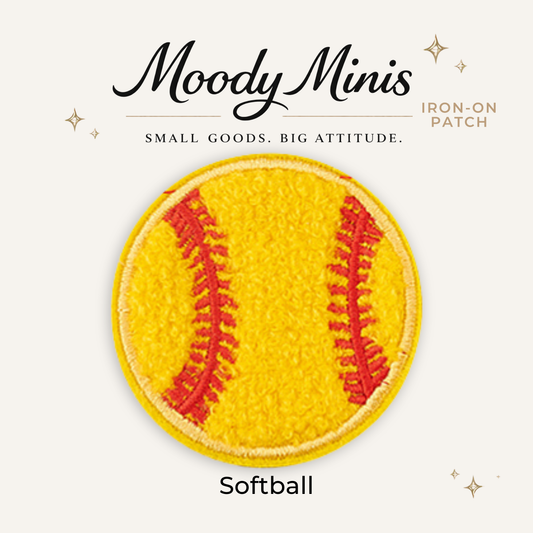 Softball Embroidered Patch - RTS