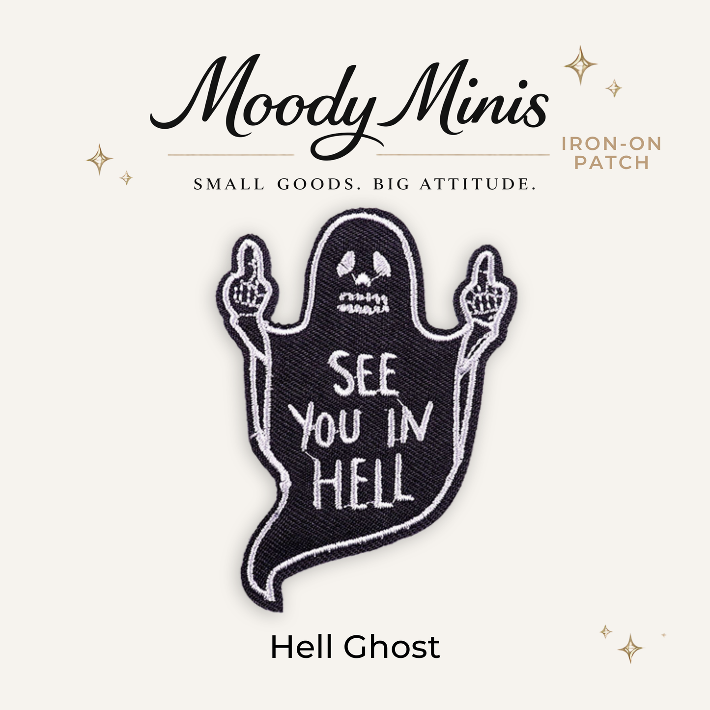 Hell Ghost Embroidered Patch
