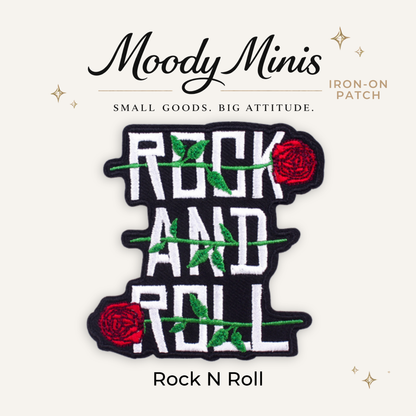 Rock N Roll Embroidered Patch