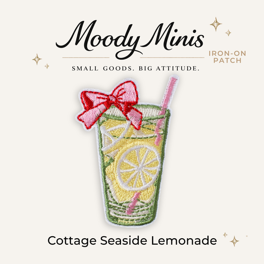 Cottage Seaside Lemonade Embroidered Patch