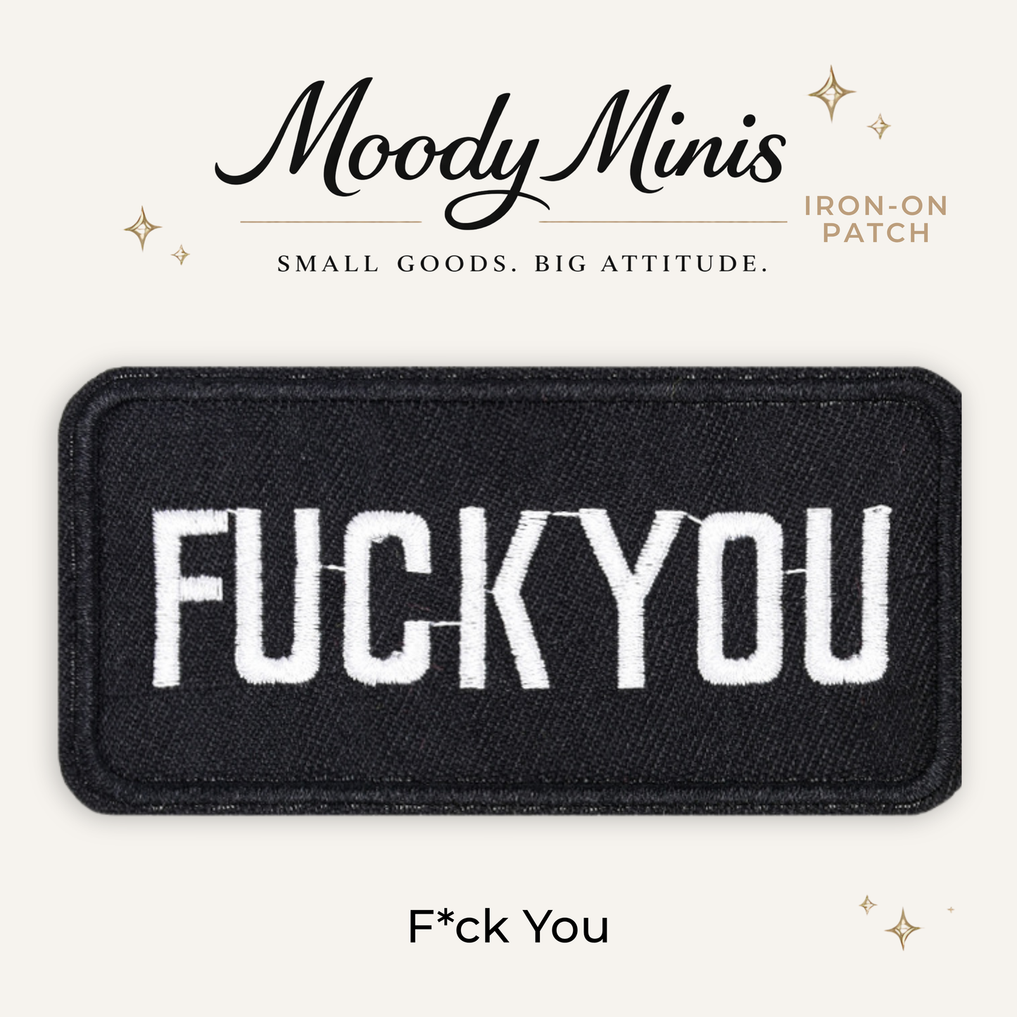 F*ck You Embroidered Patch- RTS