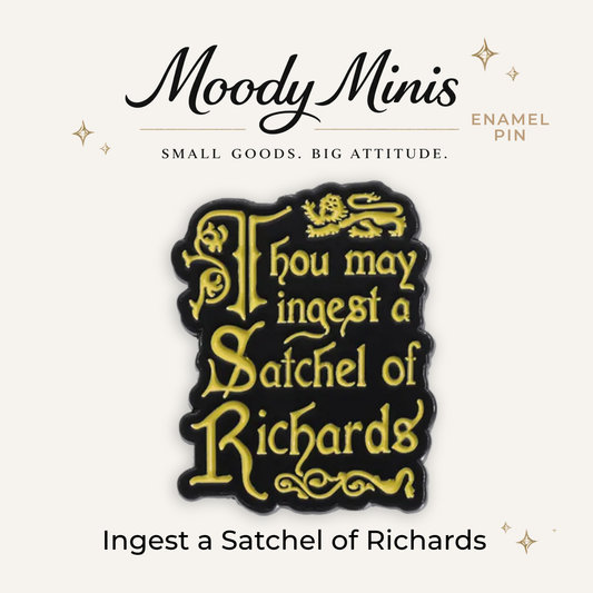 Ingest a Satchel of Richards Enamel Pin