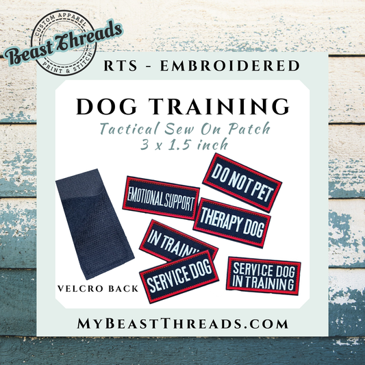 Tactical Dog Embroidered Patch- RTS