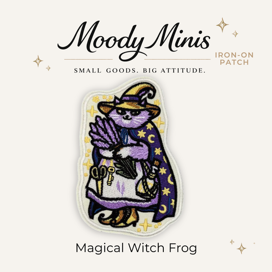 Magical Witch Cat Embroidered Patch