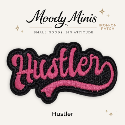 Hustler Pink Embroidered Patch